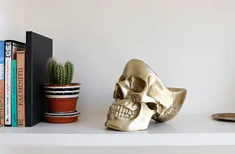 Органайзер для мелочей skull, золотой