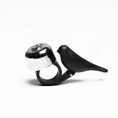 Звонок велосипедный Qualy Bird, черный