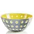 Салатница Guzzini Le Murrine 25 см, желто-серая