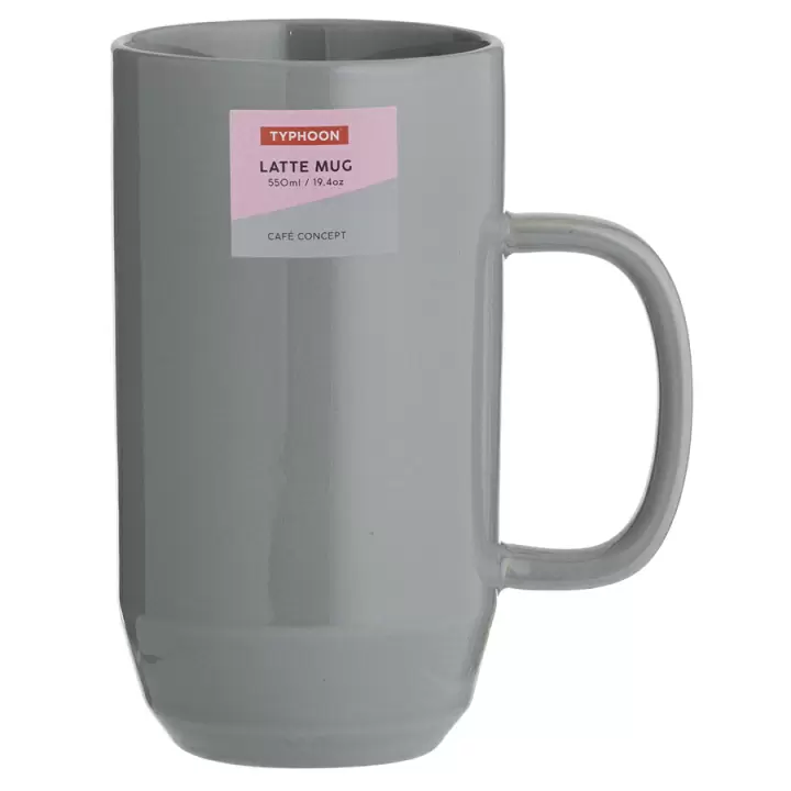 Чашка для латте cafe concept 550 мл темно-серая