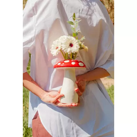 Ваза для цветов amanita, 19 см