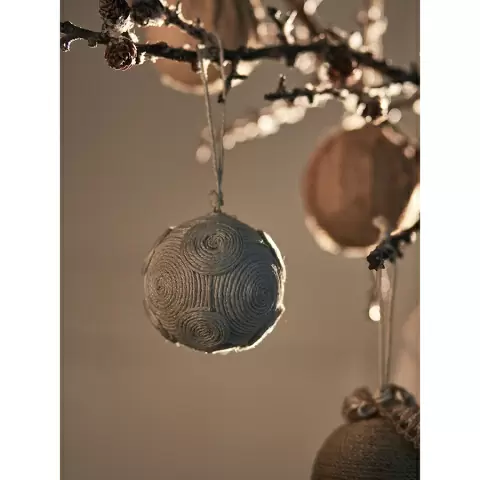 Набор елочных шаров zero waste из джута из коллекции new year essential
