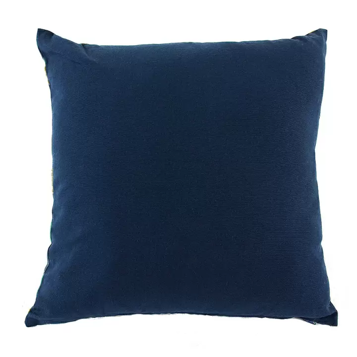 Чехол для подушки темно-синего цвета с графичным принтом lazy flower cuts&pieces, 45х45 см