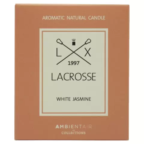 Свеча ароматическая Ambientair Lacrosse, Белый жасмин, 40 ч