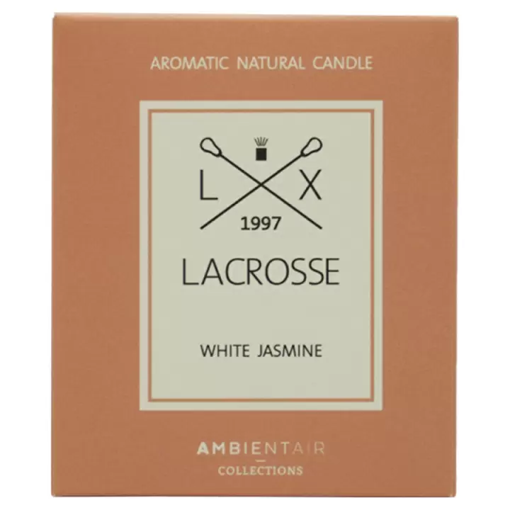 Свеча ароматическая Ambientair Lacrosse, Белый жасмин, 40 ч
