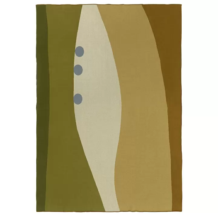 Плед из хлопка с рисунком rice plantation из коллекции terra, 130х180 см