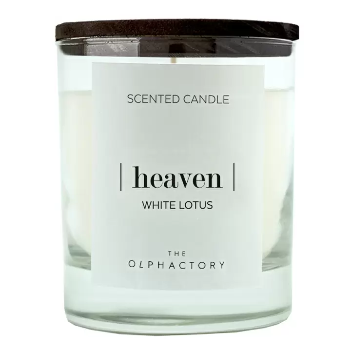 Свеча ароматическая Ambientair The Olphactory Heaven Black, Белый лотос, 40 ч