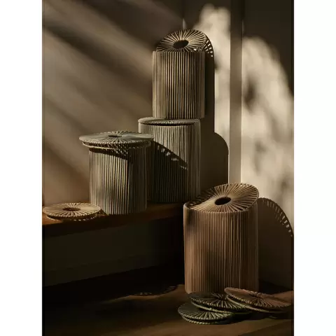 Корзина плетеная dholak grey из коллекции ethnic, размер l