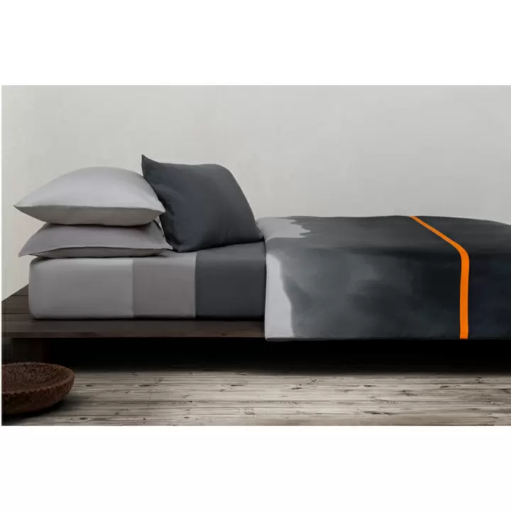 Комплект постельного белья из умягченного сатина из коллекции slow motion, orange, 200х220 см