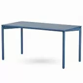 Стол обеденный saga, 75х150 см, синий