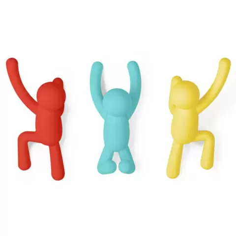 Вешалки-крючки Umbra Buddy, разноцветные