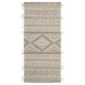 Ковер из хлопка, шерсти и джута с геометрическим орнаментом из коллекции ethnic, 70х160 см