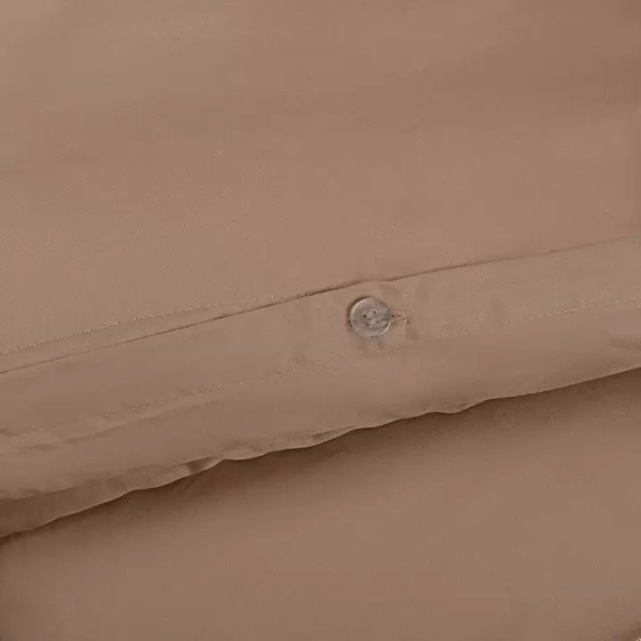 Комплект постельного белья из сатина бежевого цвета из египетского хлопка из коллекции essential, пододеяльник 200x220, 2 наволочки (50x70)