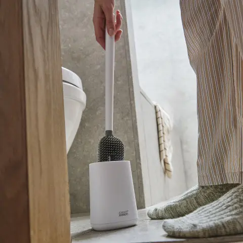 Ершик для унитаза Joseph Joseph Flex 360 Lite, белый ершик с подставкой
