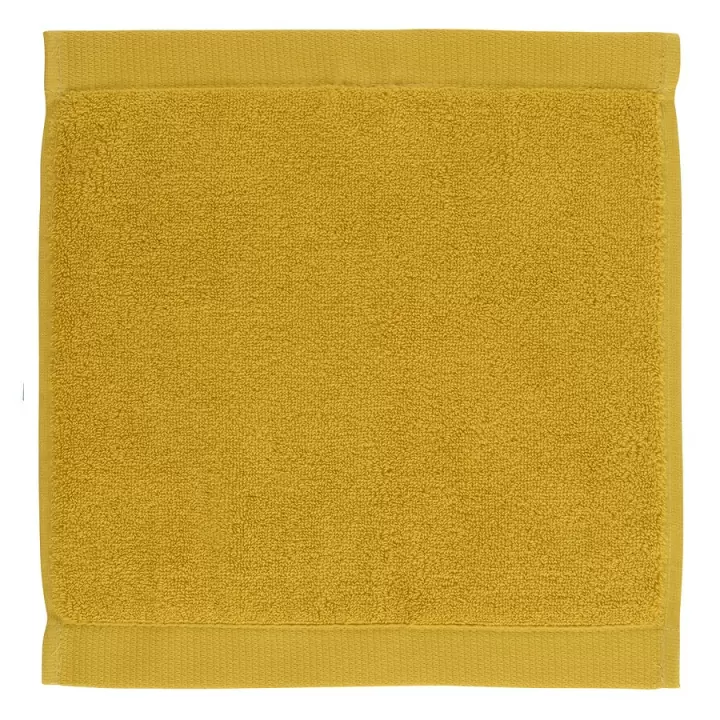 Полотенце для лица горчичного цвета Tkano из коллекции Essential, 30х30 см