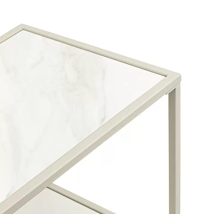 Стол консольный mayen, 120х35х76 см, белый/бежевый