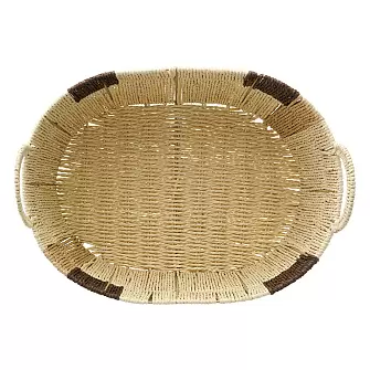 Корзина плетеная овальная bodhran chocolate из коллекции ethnic, размер s