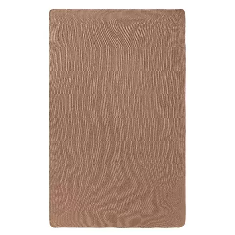 Плед из стираного хлопка цвета мокко из коллекции essential, 130x180 см