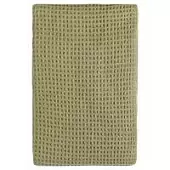 Плед из шерсти травянисто-зеленого цвета из коллекции essential, 130х180 см