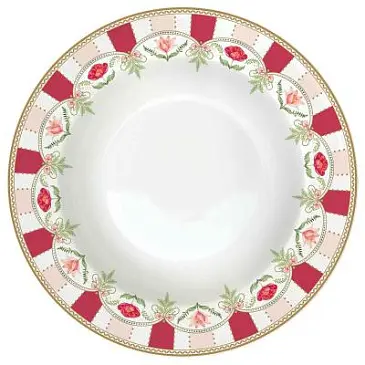 Тарелка глубокая flowery, 21,5 см