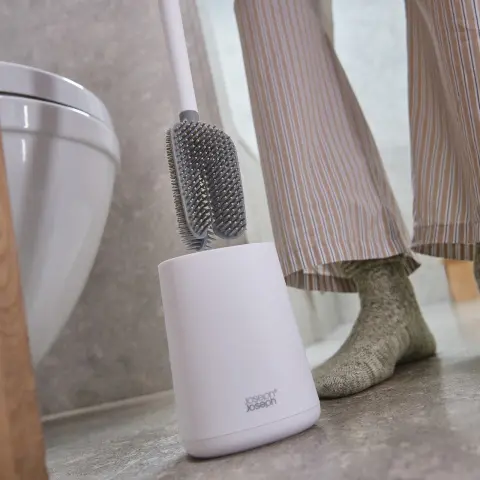 Ершик для унитаза Joseph Joseph Flex 360 Lite, белый ершик с подставкой