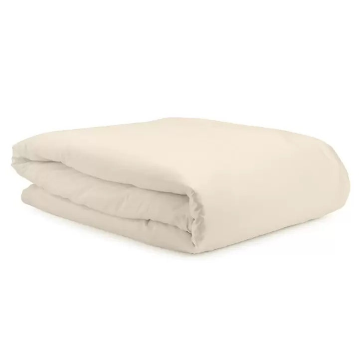 Комплект постельного белья из сатина белого цвета из коллекции essential, 200х220 см
