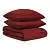 Комплект постельного белья изо льна и хлопка цвета копченой паприки из коллекции essential, 200х220 см