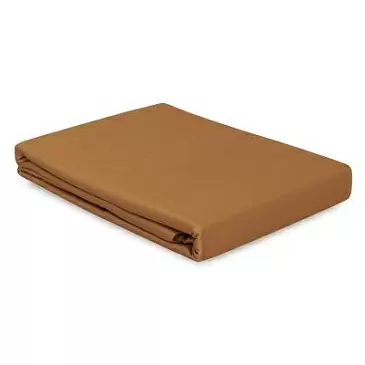 Простыня из сатина из коллекции meditation, caramel, 240х270 см