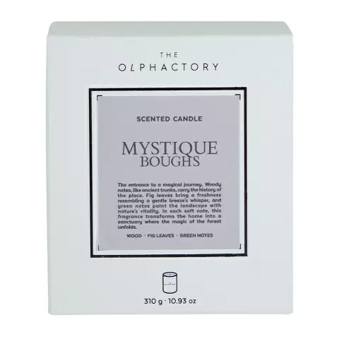 Свеча ароматическая the olphactory, white insignia, mystique boughs, 60 ч