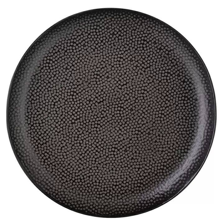 Набор обеденных тарелок dots, D26 см, черные, 2 шт.