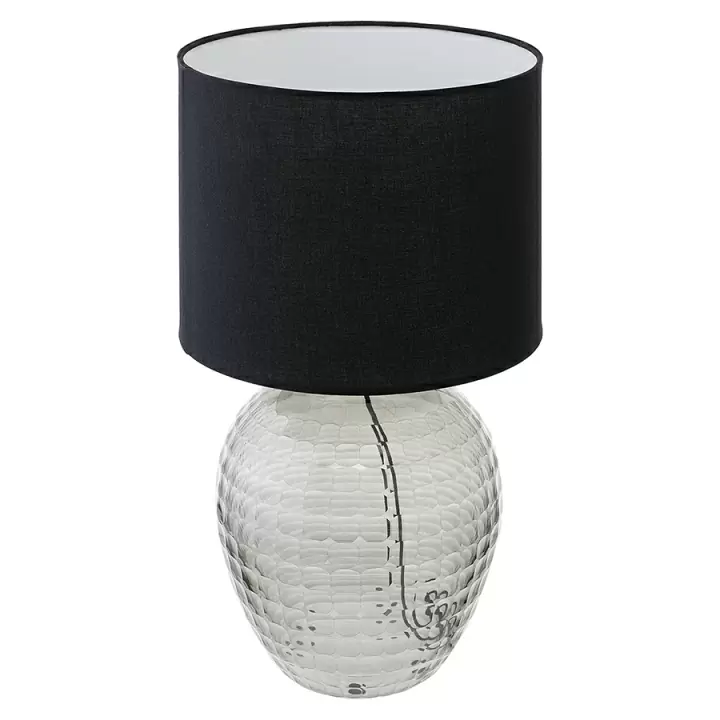 Лампа настольная mirage, D24 см с черным абажуром