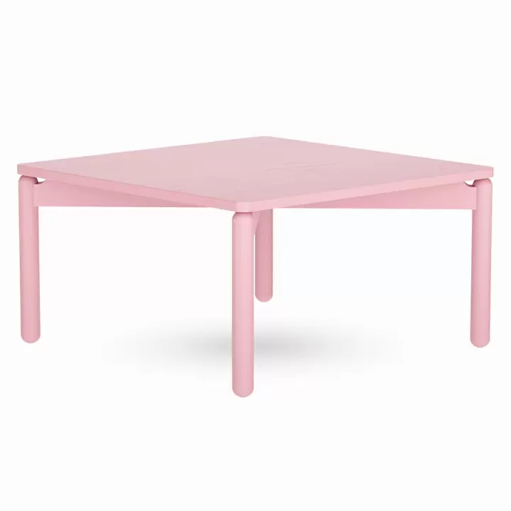 Столик кофейный saga, 75х75 см, розовый