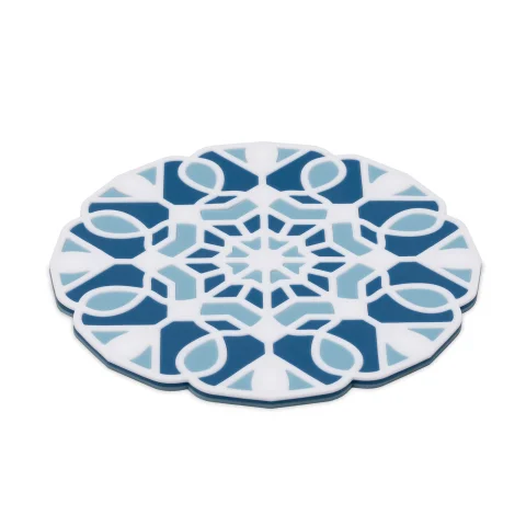 Подставка под горячее 3в1 Peleg Design TriveTile, белый/синий