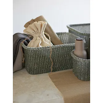 Набор из 4-х корзин для хранения sustainable collection, оливковый