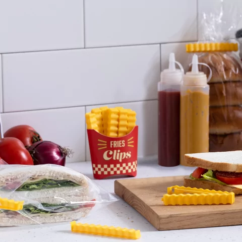 Зажимы для пакетов в магнитной коробке Peleg Design Fries Clips