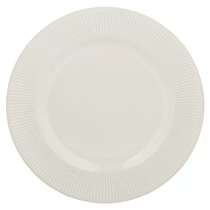 Обеденная тарелка Linear 27 см белая