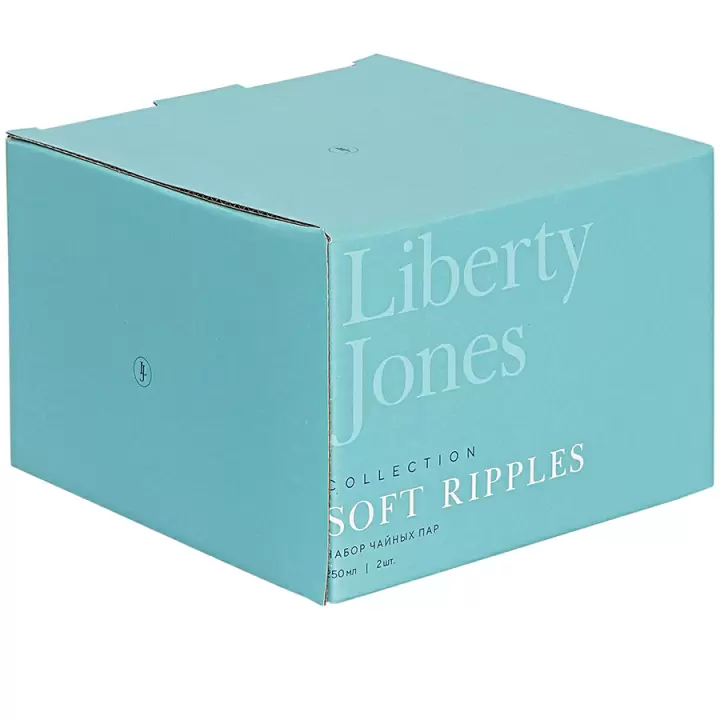 Набор чайных пар Liberty Jones Soft Ripples, Dual Glazing, 250 мл, 2 шт