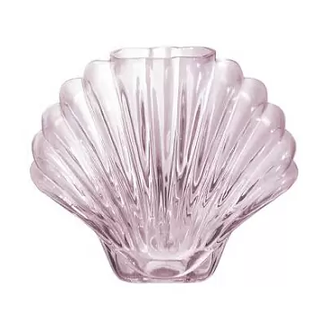 Ваза для цветов Doiy Seashell, 20 см, розовая
