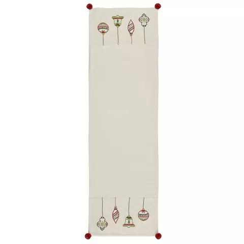 Дорожка с вышивкой christmas decorations из коллекции new year essential, 45х150 см