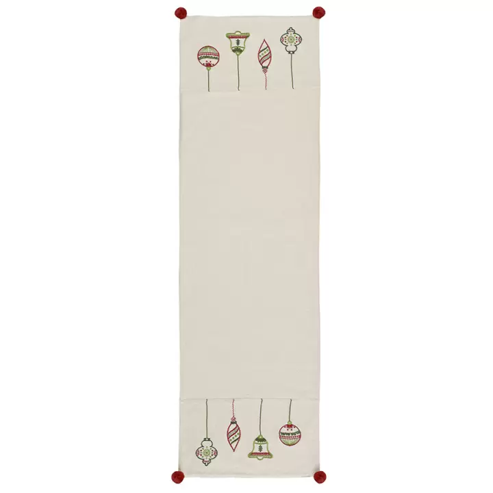 Дорожка с вышивкой christmas decorations из коллекции new year essential, 45х150 см