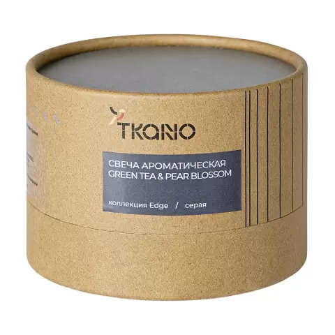 Свеча ароматическая green tea & pear blossom из коллекции edge, серый
