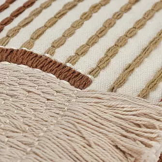 Чехол на подушку декоративный beige geometry из коллекции ethnic, 35х60 см