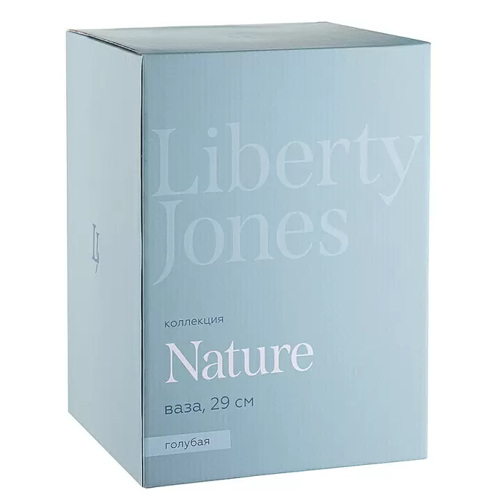 Ваза Liberty Jones Nature, 29 см, голубая