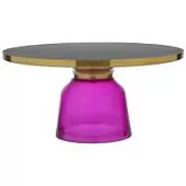 Столик кофейный odd, D75 см, черный/фиолетовый