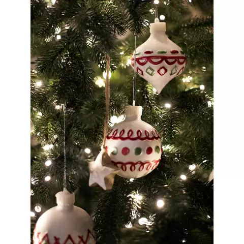 Набор елочных украшений marble stars из коллекции new year essential, 4 шт.