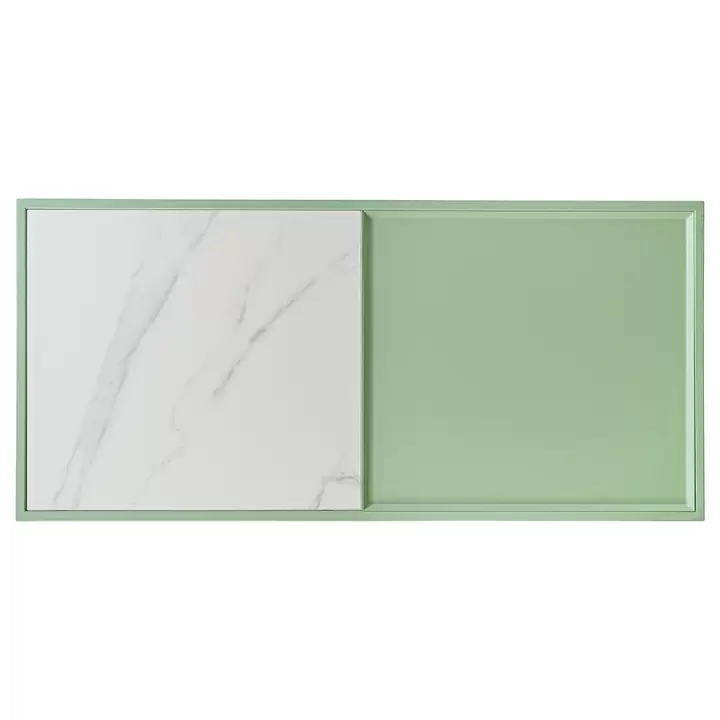 Столик журнальный mayen, 110х50х37 см, белый/зеленый