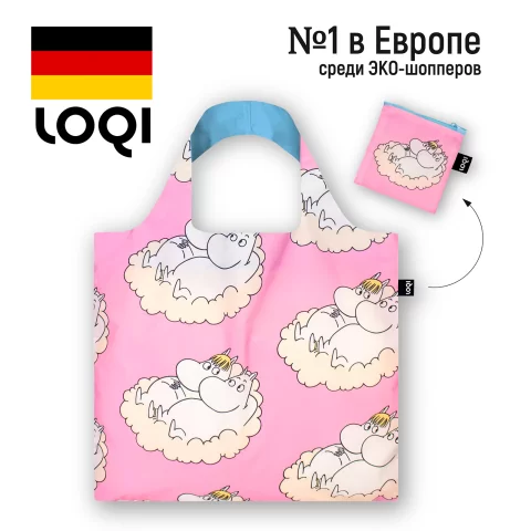 Складная сумка LOQI MOOMIN Cloud