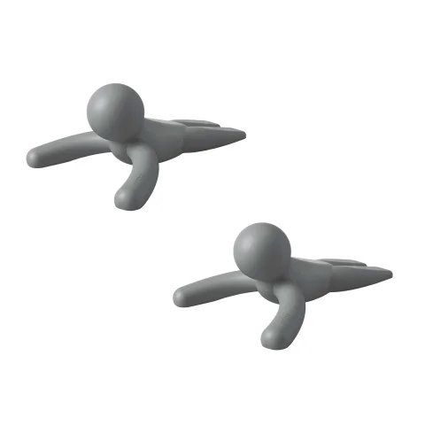 Набор дверных стопперов Umbra Buddy 2 шт, серый