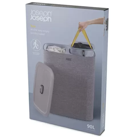 Корзина для белья tota™ 90 л, серая