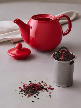 Чайник заварочный с ситом pure, 1 л, красный